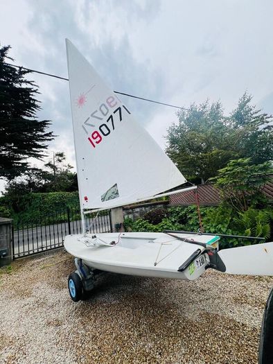Laser sailing boat