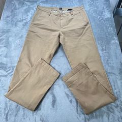 BOSS Mens Chino Trousers Rice Beige Slim Stretch W32 L32