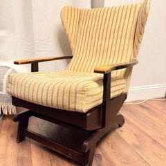 Vintage fireplace rocking chair