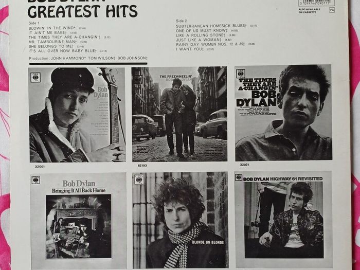 Bob Dylan Greatest Hits On Vinyl