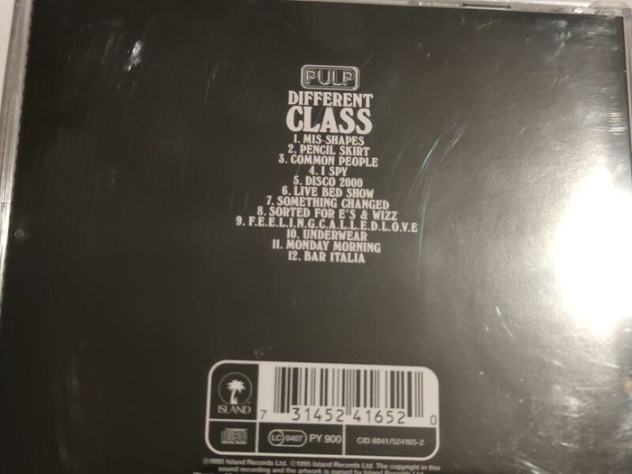 Pulp - Different Class Cd