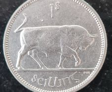 Ireland Excellent 1942 Silver Shilling Coin