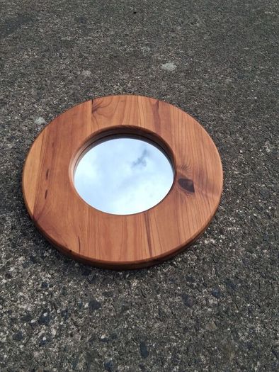 Mid Century Scandinavian Solid Hardwood Mirror