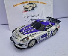 Scalextric GP Racer- silver + purple Slot Car