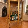 Gold antique drinks glass cabinet Image 2
