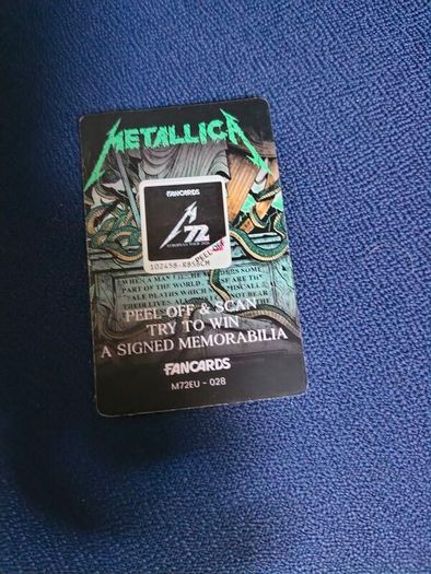 Metallica Dublin Fancard