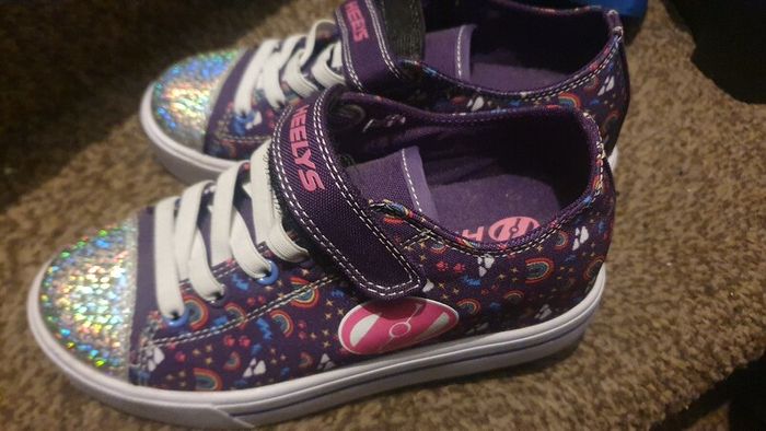 Heelys Shoes Snazzy X2 Purple Multi Rainbow UK Size 1