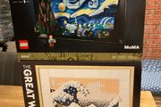 LEGO  Ideas 21333 The Starry Night &amp; LEGO Art 31208 The Great Wave / Used Item