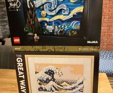 LEGO  Ideas 21333 The Starry Night & LEGO Art 31208 The Great Wave / Used Item