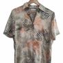 Vintage Zebra Patterned Short Sleeve Blouse Image 2