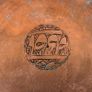 Antique Hand Etched Ottoman Empire  (1299 to 1922) Copper plate Image 3