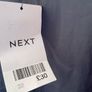 Next Navy Ladies Sateen top plus size New Image 2