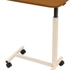 Height Adjustable Portable Overbed Table with Wheels Adjustable Over Bed Table for Elderly