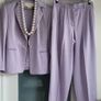 ESCADA Mauve Wool Mix Trouser Suit Sz 40 (Fit 12UK) Image 2