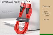 Baseus 3A Type-C USB-C cable Nylon Braided charging cable For Samsung Huawei