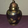 Vintage Cloisonne Brass Jar Image 2
