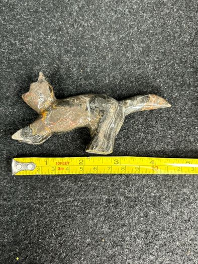 Small Carved Stone Cat