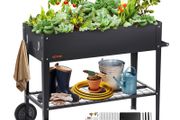 Raised Garden Bed, Galvanized Metal Planter Box