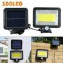 100 LED Solar Power PIR Motion Detection Sensor Security & Floodlights Outdoor Garden Light Security Flood Battery Lamps Image 4