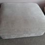 Cream fabric upholstered footstool with storage FINAL REDUCTION Image 10