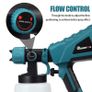 88VF 1500W 1000ML Cordless Electric Spray Gun with 3Nozzle Flow Control Airbrush High Power Paint Sprayer For Makita 18V Battery Image 7