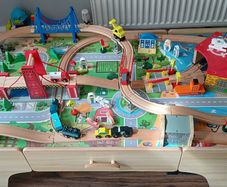 Wooden train set