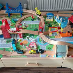 Wooden train set