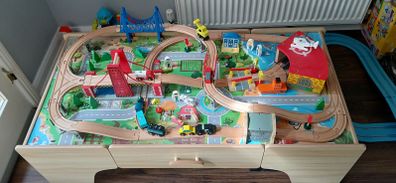 Wooden train set