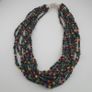 Antique African Style MultiColor 4-5.5mm Glass Beads Necklace Strand Image 6