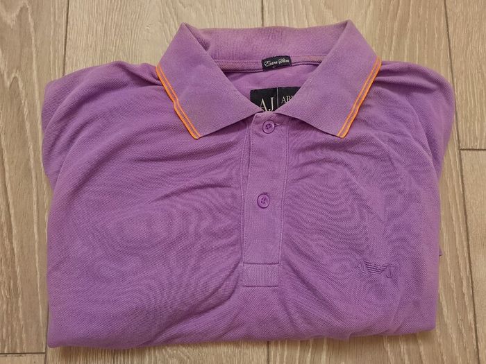 Purple Armani Polo Shirt Size S