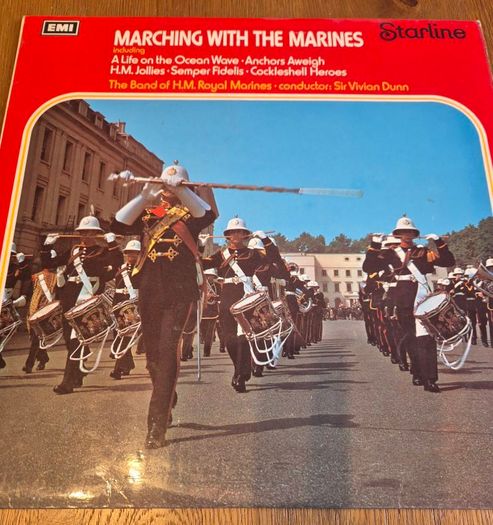 20 x Military marching music vinyl records