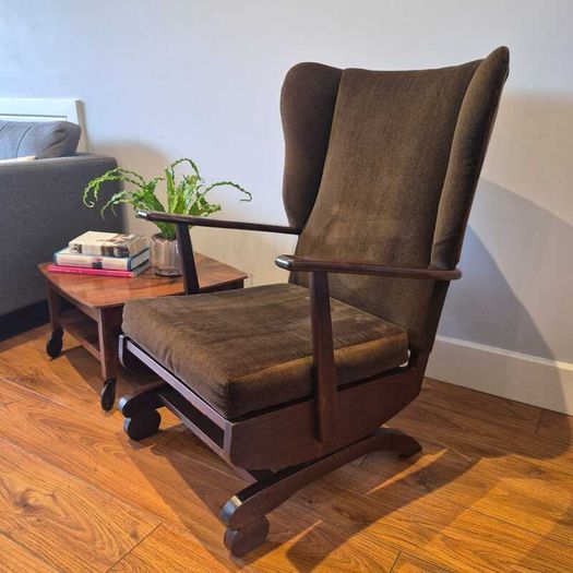 Vintage 1960s Mid-Century Mid-Century Platform Rocker