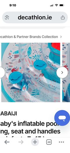 baby pool ring seat