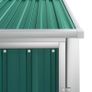 Garden Tool Shed Green Galvanised Steel Green Image 3