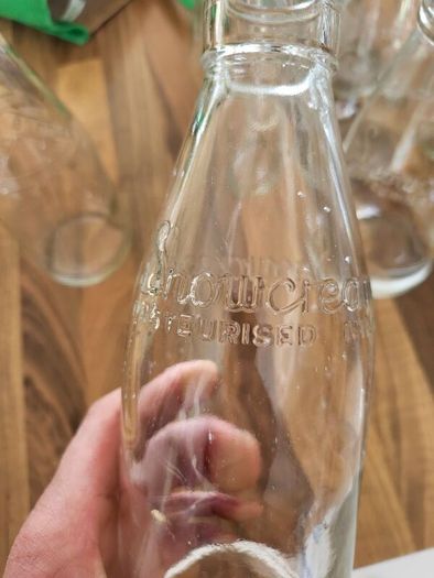 Milk bottles