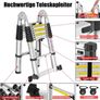 Multi-Purpose Aluminium Telescopic Ladder | A-Frame & Straight Ladder Image 3