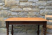 Victorian Solid Oak Dining Table.