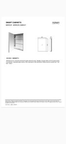 Tilestyle recessed smart bathroom cabinets