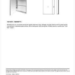 Tilestyle recessed smart bathroom cabinets