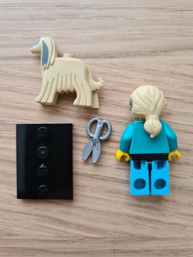 lego pet groomer, collectible series 25