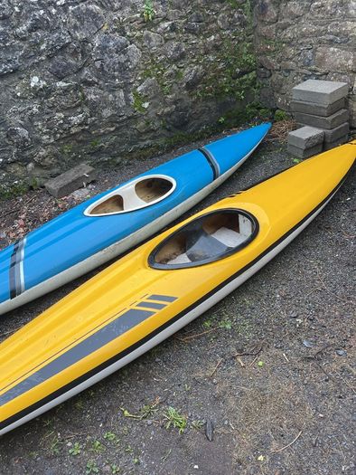 Canoes, two old 1980's kayaks, Craughwell, Co. Galway