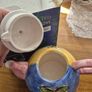 Vintage Multicoloured  Hand Printed.Teapot and Cup Collection Image 5