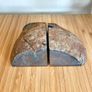 Set of Vintage Brown Agate Bookends Home Decor Image 6