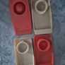 Vintage 1970s Retro Mid Century breakfast boiled egg/toast trays originals Image 10