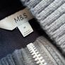 Marks & Spencer Borg textured half-zip sweatshirt in black: Medium - Suit size 10 and 12-14 Image 6