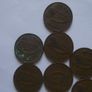 Irish coins. 20 pieces @1D from years (1941-1952) Image 2
