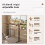 Standing Desk, 110 x 60 cm, Brown  Height-Adjustable Desk Image 3