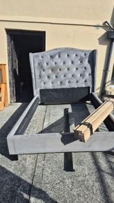 double velvet bed frame