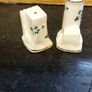 salt and pepper carrigaline pottery,cork Ireland shamrock set gold rim ,nice condition,buyer collects or pays postage thank you, sold as is Image 3