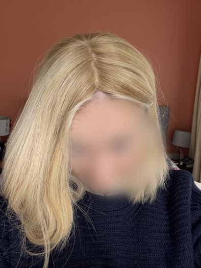 Goldylost Blake 14" Human Hair Silk Topper - Blonde